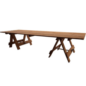 Natural wooden table for kids