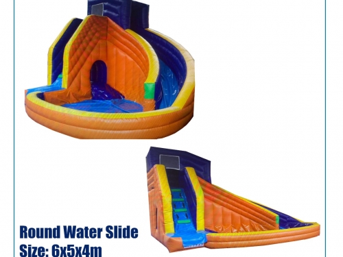 Round water slide