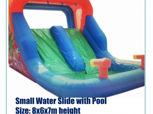 Small Water Slide with Pool