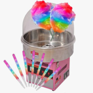 Cotton candy machine for rent in Dubai with glowsticks