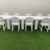 Kids Wooden Chairs with White Wooden Tables