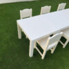 Kids Wooden Chairs with White Wooden Tables