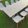 scandinavian chairs white pallet table