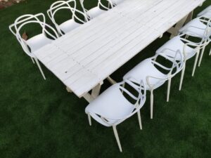 Master Chairs for Kids with White Natural Wooden Table