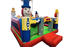 4 Clowns and Spider Bouncy Castle