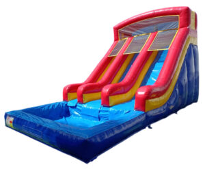 Blue Bottom Tripple Slide & Pool