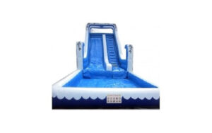 Double Dolphins Blue & White Water Slide