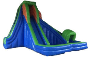 Green Blue Fall Water Slide