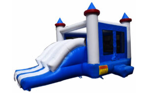 Red Blue Castle Pool Slide