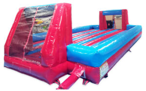 Slippery Football Field Blue and Red