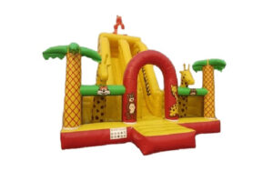 Two Giraffe Barney Bouncy and Slide