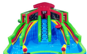 Two Yellow Guns Water Slide